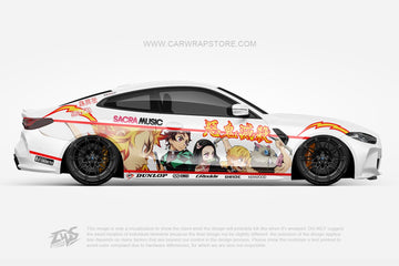 The Nightmare Before Christmas ITASHA anime car wrap vinyl
