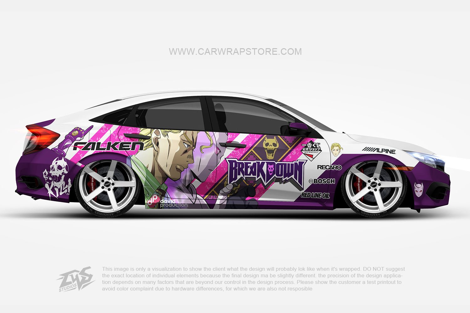 3D Honda Civic Anime Livery - Game Ready Low-poly model - TurboSquid 1741955