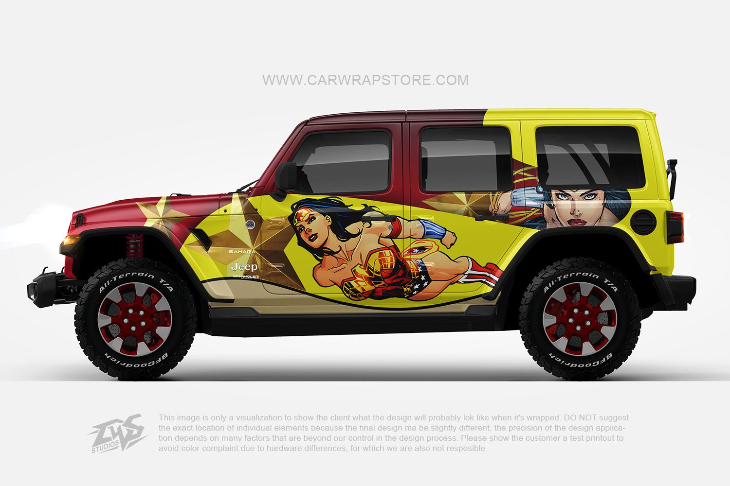 Wonder Women ITASHA anime car wrap vinyl stickers Fit With Any Cars