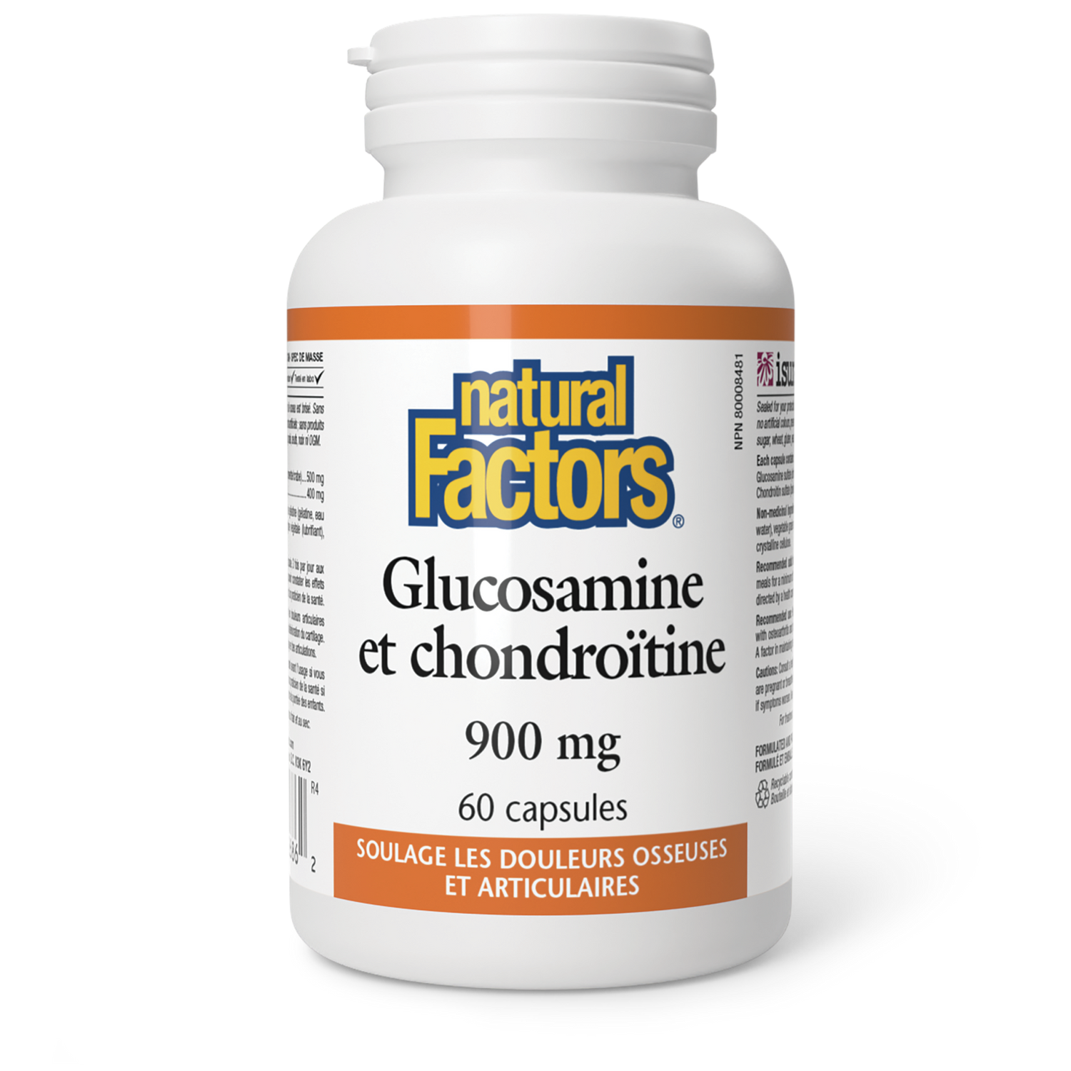 Sulfates de glucosamine et chondroïtine 900 mg pour Natural Factors |variant|hi-res|2686