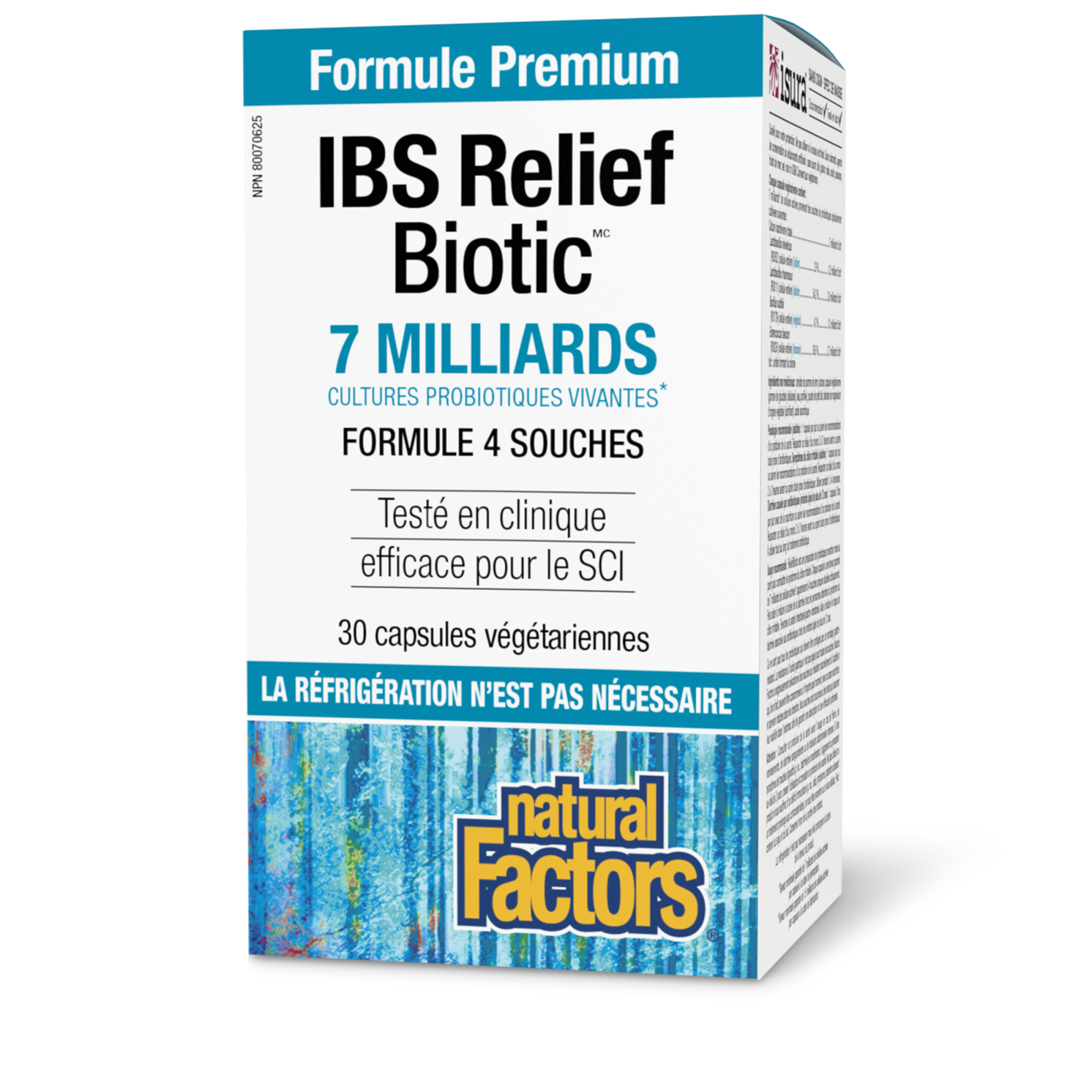 IBS Relief Biotic 7 milliards de cultures probiotiques vivantes - Natural Factors Canada product image