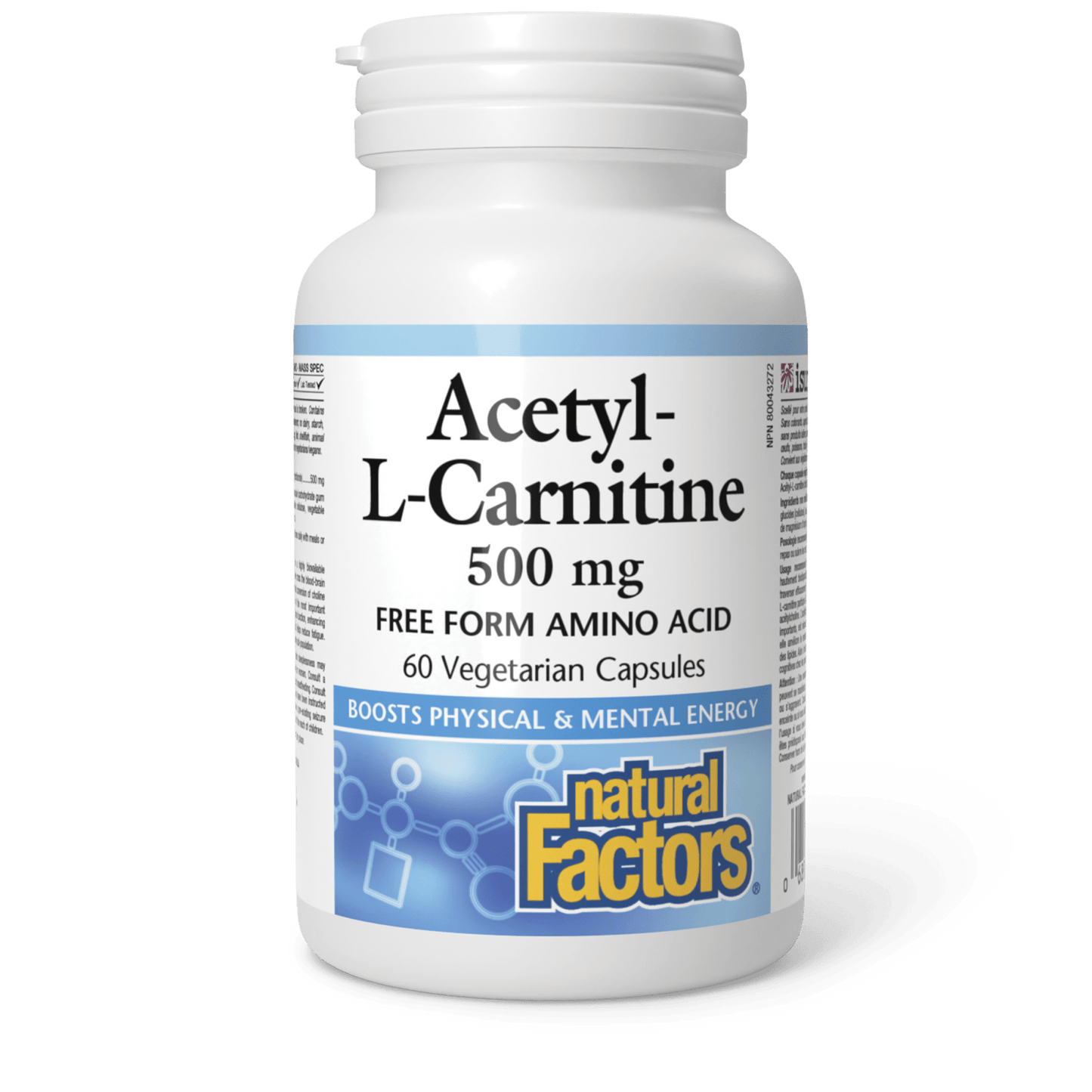 Acetyl-L-Carnitine 500 mg for Natural Factors |variant|hi-res|2800