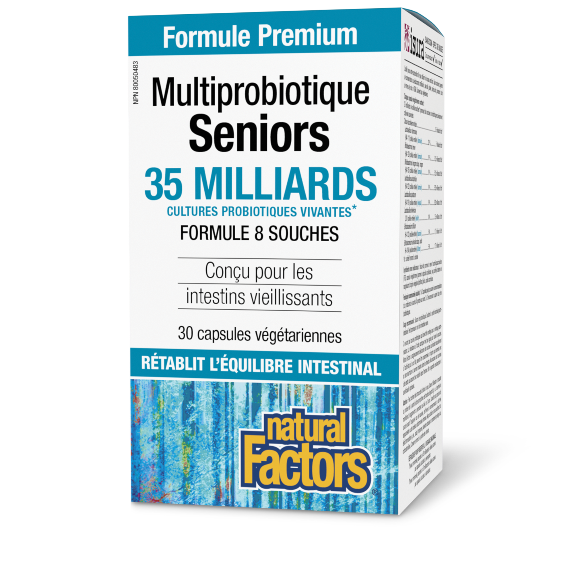 Multiprobiotique Seniors 35 milliards de cultures probiotiques vivantes - Natural Factors Canada product image