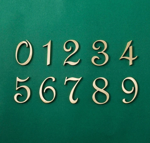 Italic Door Numbers