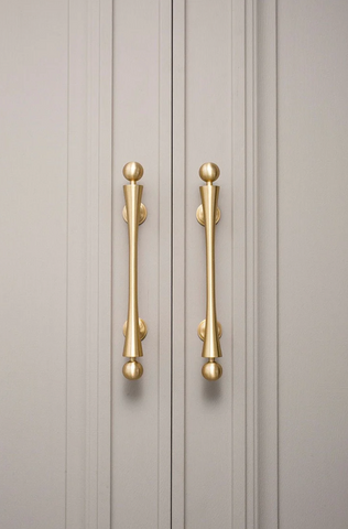 scroll brass handles