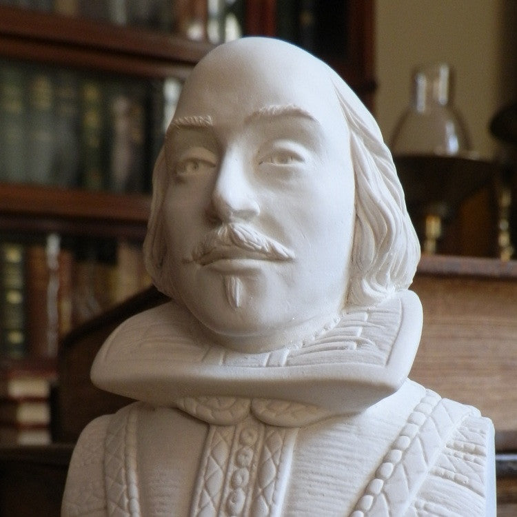 shakespeare bust coin bank