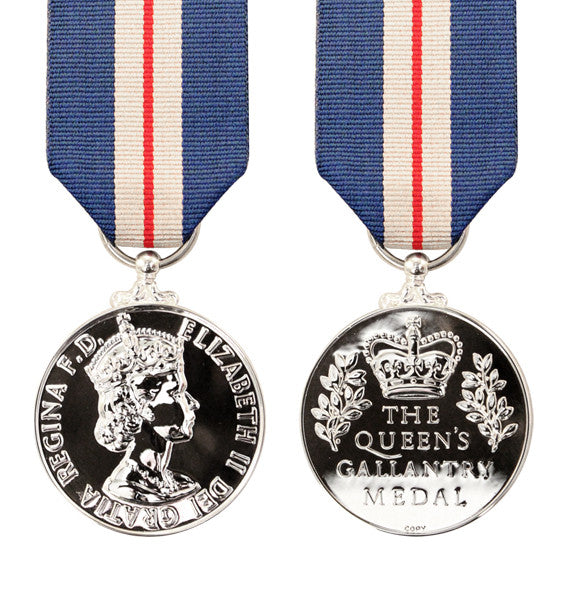 Queens Gallantry Medal Eiir Empire Medals