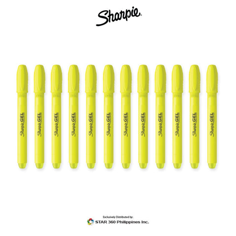 SHARPIE Accent Gel Highlightes, Fluorescent Yellow, 3 Highlighters (1780474)