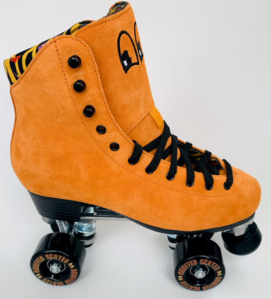 orange roller skates