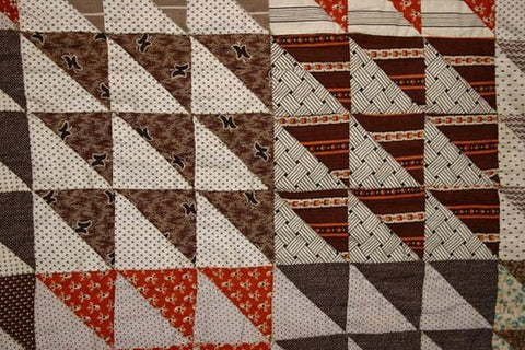 View Thousand Pyramids Quilt: Circa 1870