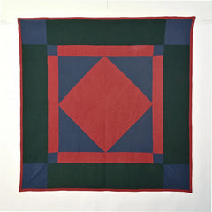 Lancaster County Amish Diamond in a Square Quilt