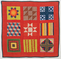 Product thumbnail of antique Sampler Crib Quilt: Circa 1880's from Pennsylvania