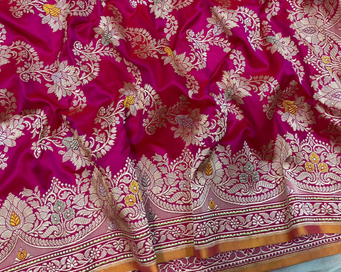 Rangkaat Banarasi Katan Silk Kadhua Weaving Saree