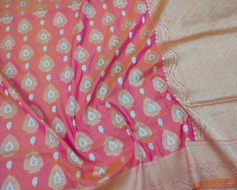Banarasi Katan Silk Cutwork Weaving Saree