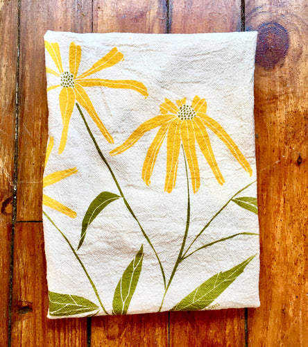 Oranges Tea Towel - Unbleached Cotton - Made in USA