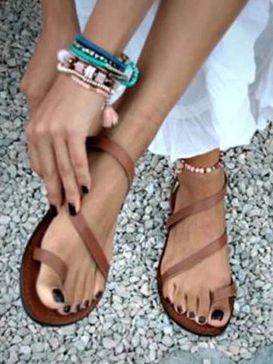 Plain Roman Style Sandals