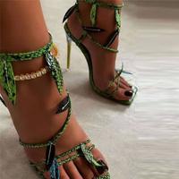 Green Designer Heels