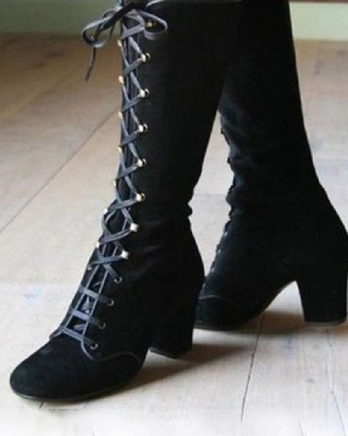 Laced Up Solid boots