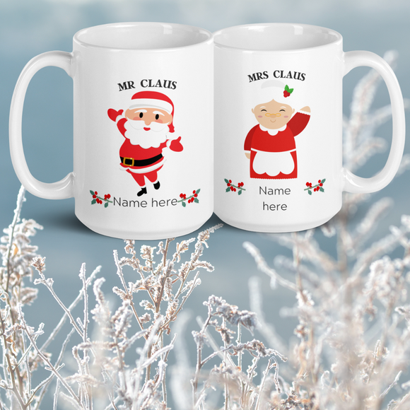 First Christmas Mr Mrs Elf Mug Set