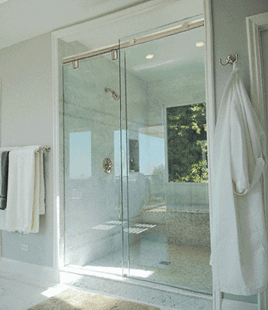 FHC  CW78 Clearwater Series Sliding Shower Door System for 3/8