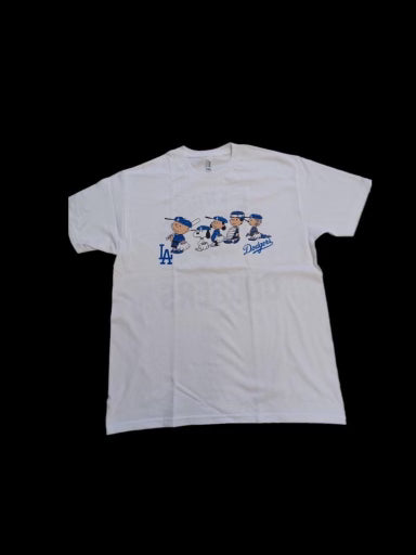 Nice peanuts Charlie Brown And Snoopy Playing Baseball Los Angeles Dodgers  shirt - Limotees