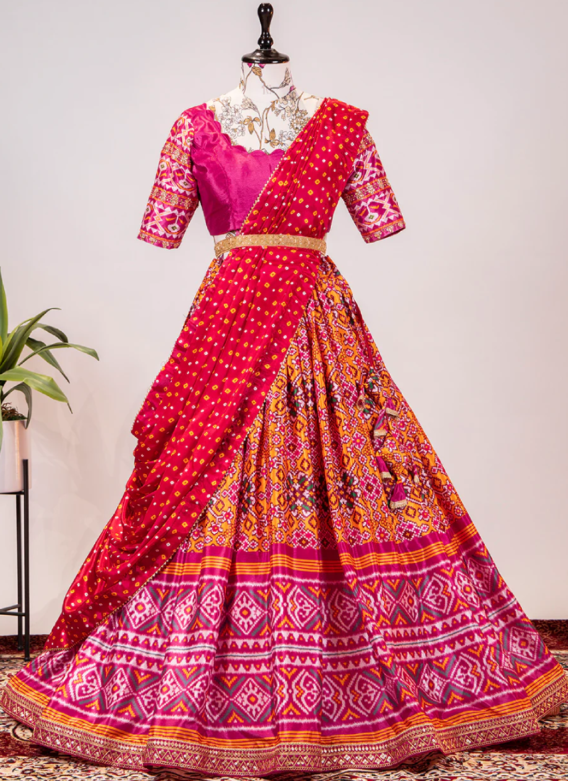 Designer Heavy Soft Net With Finest Embroidery Stich Work Kids Lehenga Choli  Yellow Color DN 1612