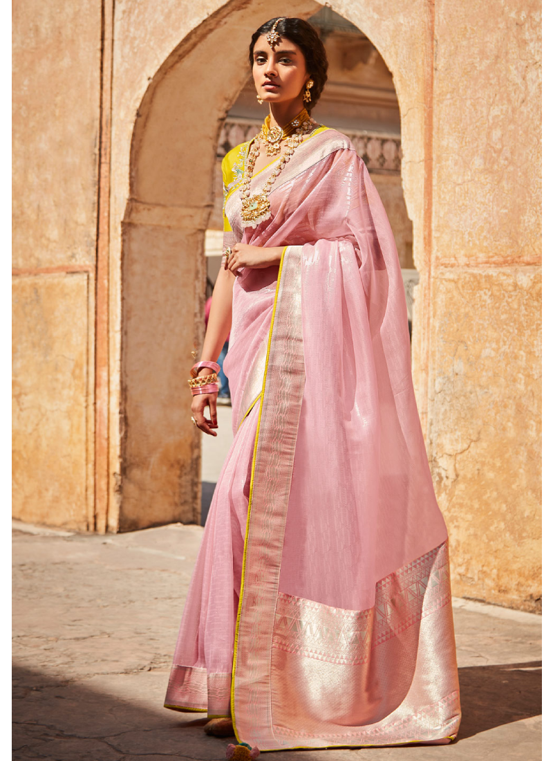 Buy Latest Diwali Clothes In New Jersey - Purple And Pink Floral Paithani  Banarasi Dola Silk Saree
