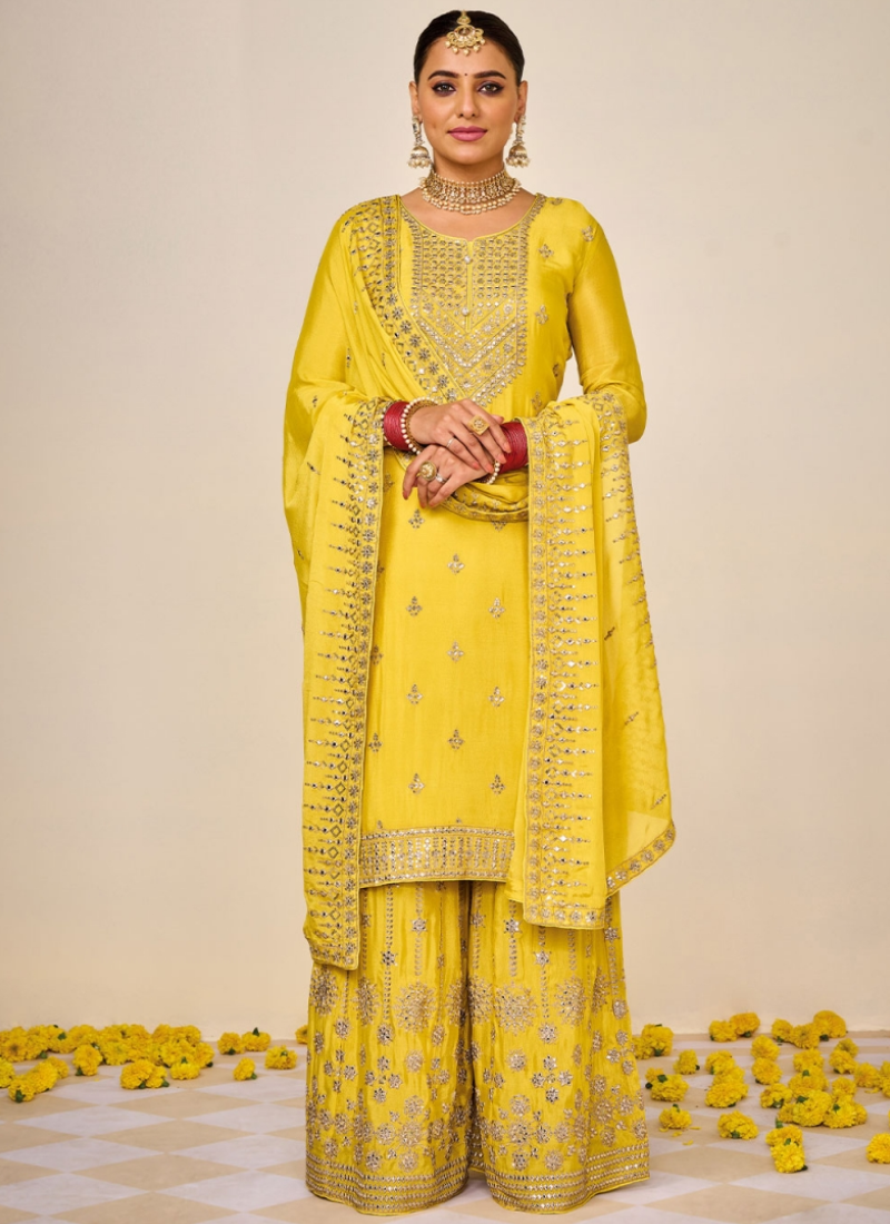 20+ Mehendi & Haldi Outfits That Brides Got Stitched On Their Own! |  WedMeGood