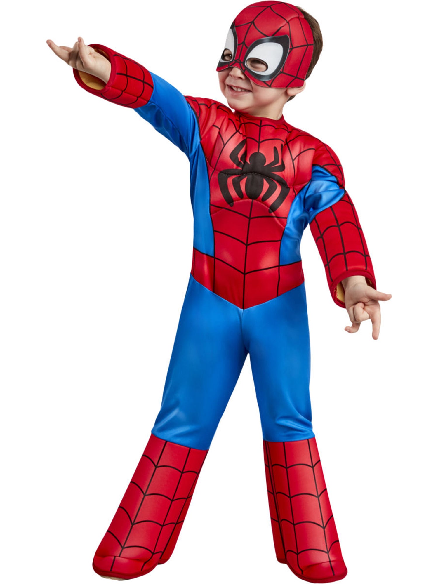 Toddler Kids Deluxe Spider-Man Costume From Marvel - Costumes UK product image