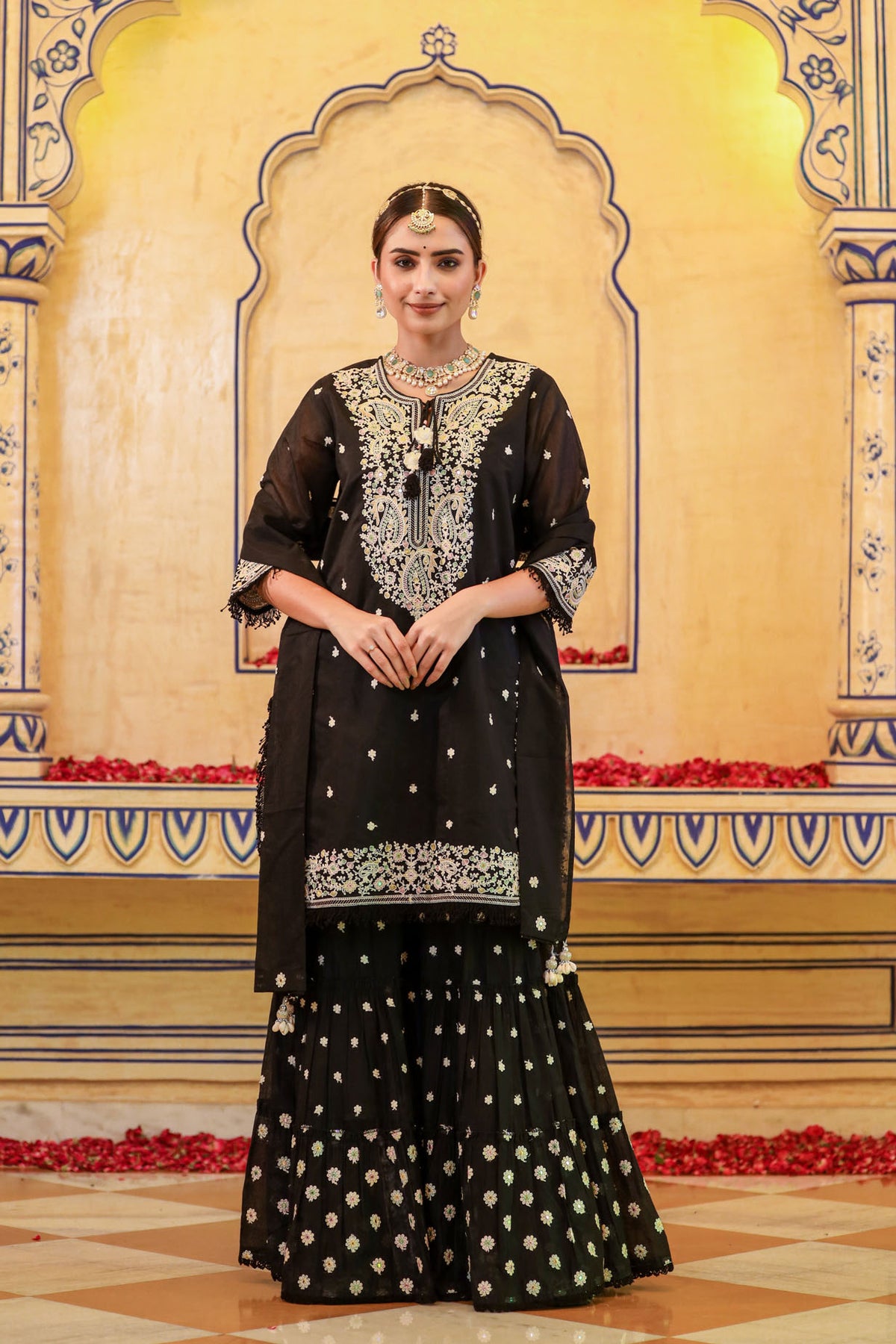 Chikankari Chanderi Dress