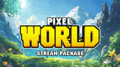 Pixel World Stream Designz Overlay Package