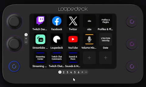 Social Media Accounts on Loupedeck