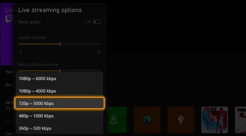 Xbox Resolution and Bitrate Settings