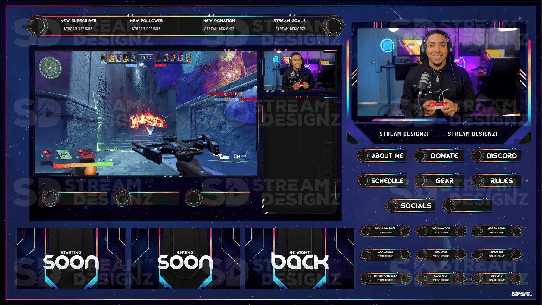 Everything Included in Galaxy Overlay Package