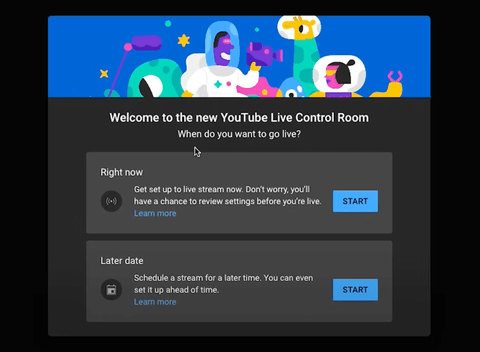 YouTube Control Room