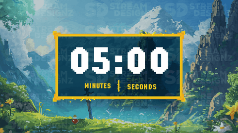 Pixel World Countdown Timer
