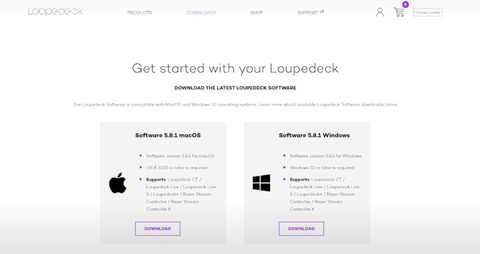 Loupedeck Software Download Site