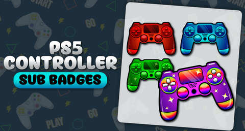 PS5 Controller Badges From Stream Designz