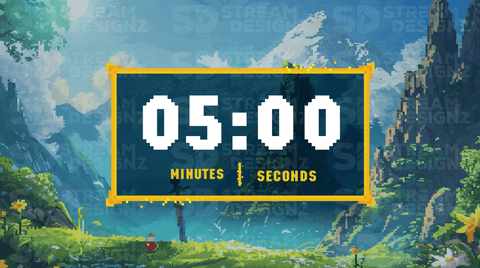 Pixel World Countdown Timer