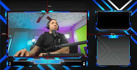 Webcam in OBS with Stream Designz Overlay