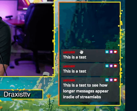 Twitch Chat Test in 'Just Chatting' Scene