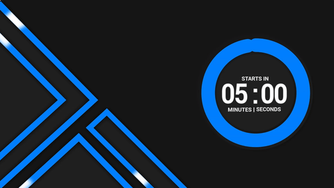 Stream Designz Dark Wave Countdown Timer