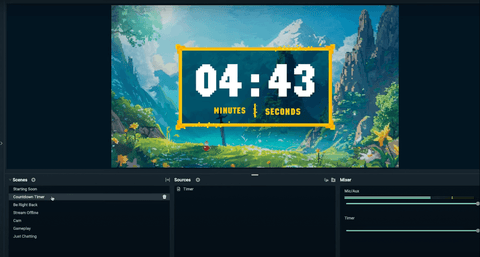Finished Countdown timer