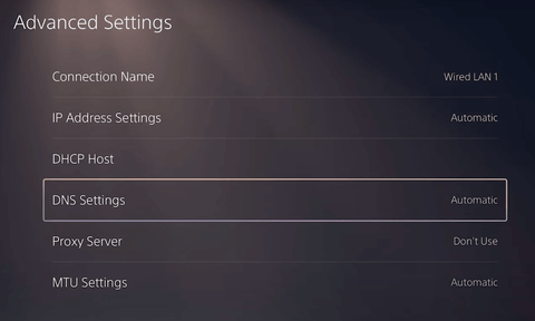 DNS Settings on Xbox