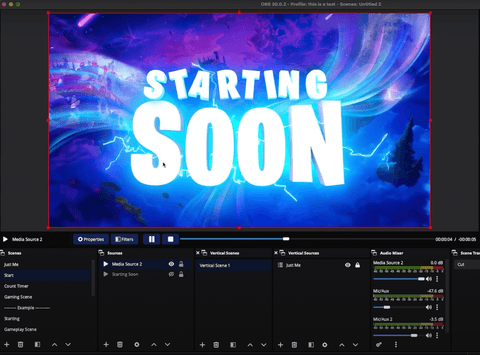 Starting Soon Overlay in Stream