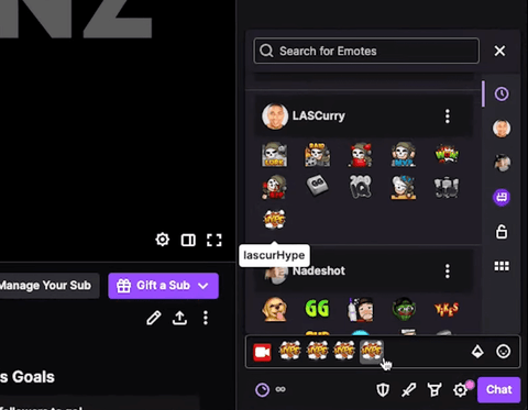 Emotes in Chat