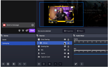 Twitch Minimal Chat Box, Scalable, Mix and Match Stream Overlays for OBS,  Semi-transparent, With Shadow 
