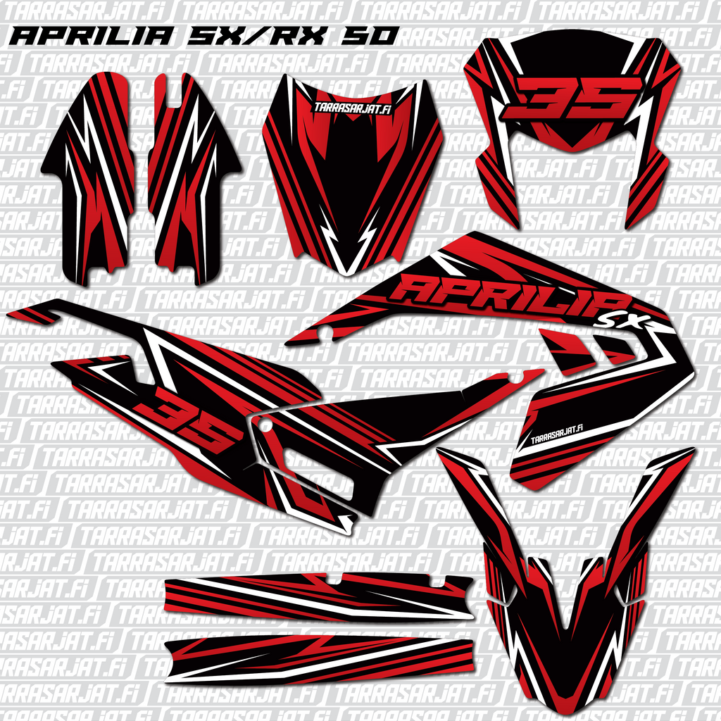 Twisted Series • Graphics Kit compatible with Aprilia RX and SX 125 (after  2018)
