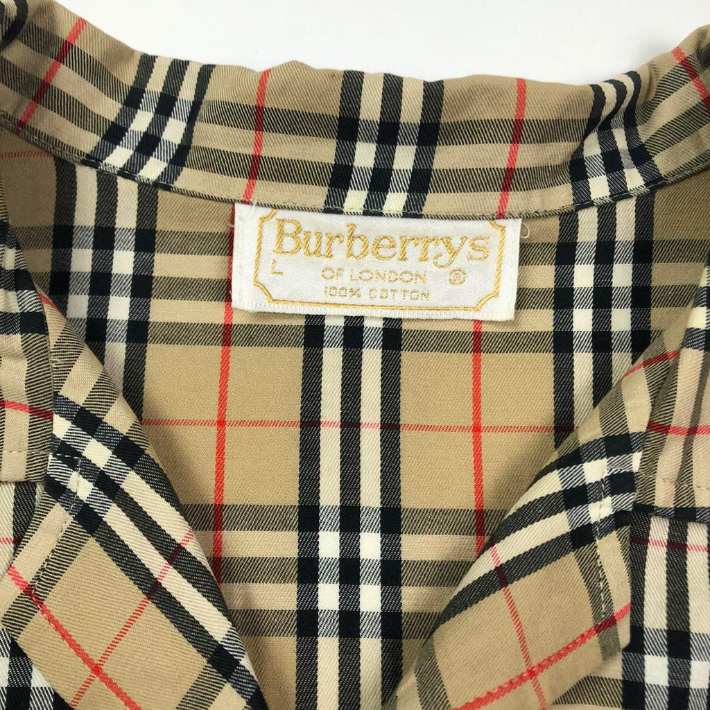 Burberry Nova Check Shirt, Size Large – Come Up Vintage