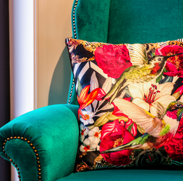 Cushion Lily Bird by Victoria Jane Collections